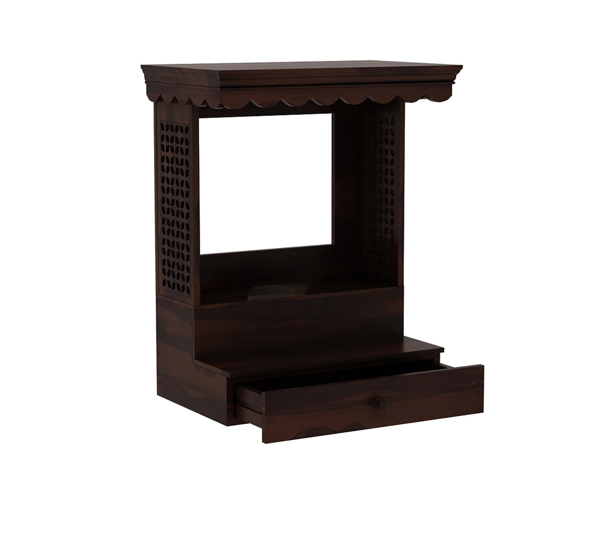 Melvoro Sheesham Wood Home Temple (Honey Finish)