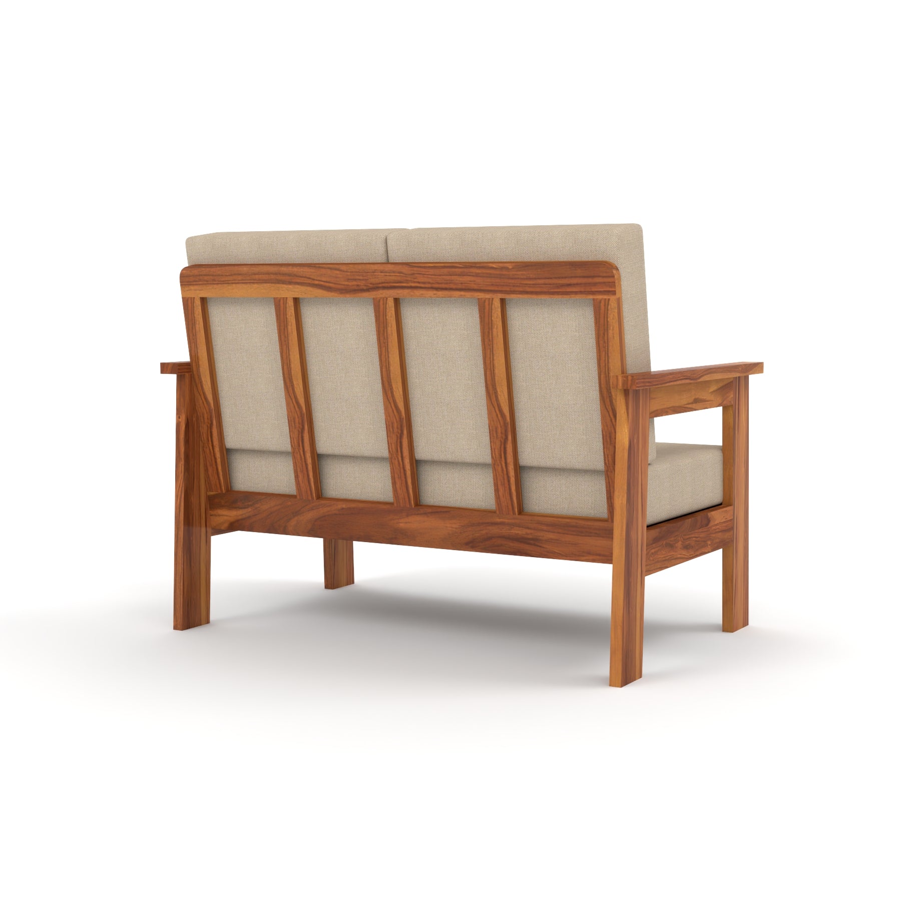 Slinny 7 Seater Solid Wood Sofa (Honey Finish)