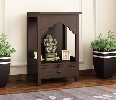 Orynox Sheesham Wood Home Temple (Honey Finish)