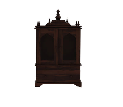 Rivano Sheesham Wood Home Temple (Honey Finish)