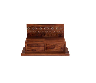 Kryvon Sheesham Wood Home Temple (Honey Finish)