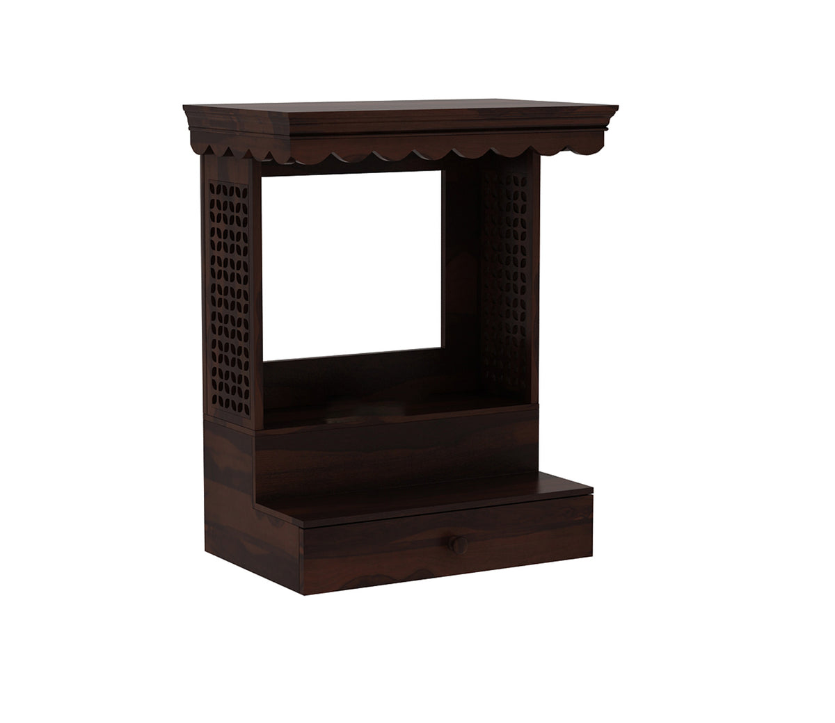 Melvoro Sheesham Wood Home Temple (Honey Finish)