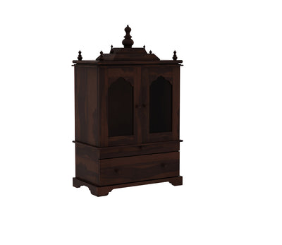 Rivano Sheesham Wood Home Temple (Honey Finish)