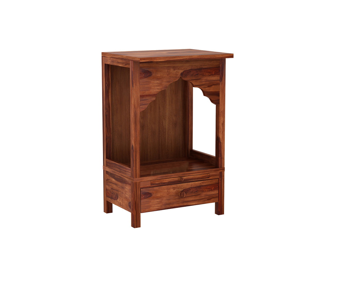 Orynox Sheesham Wood Home Temple (Honey Finish)