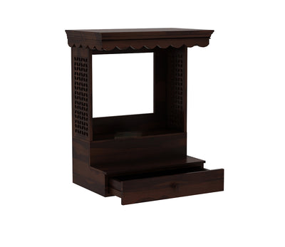 Melvoro Sheesham Wood Home Temple (Honey Finish)