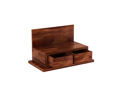 Kryvon Sheesham Wood Home Temple (Honey Finish)