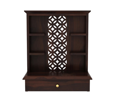Zentrova Sheesham Wood Home Temple (Honey Finish)