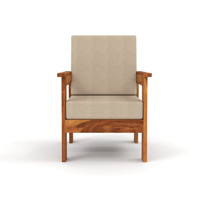 Slinny 6 Seater Solid Wood Sofa (Honey Finish)