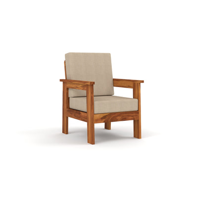 Slinny 6 Seater Solid Wood Sofa (Honey Finish)