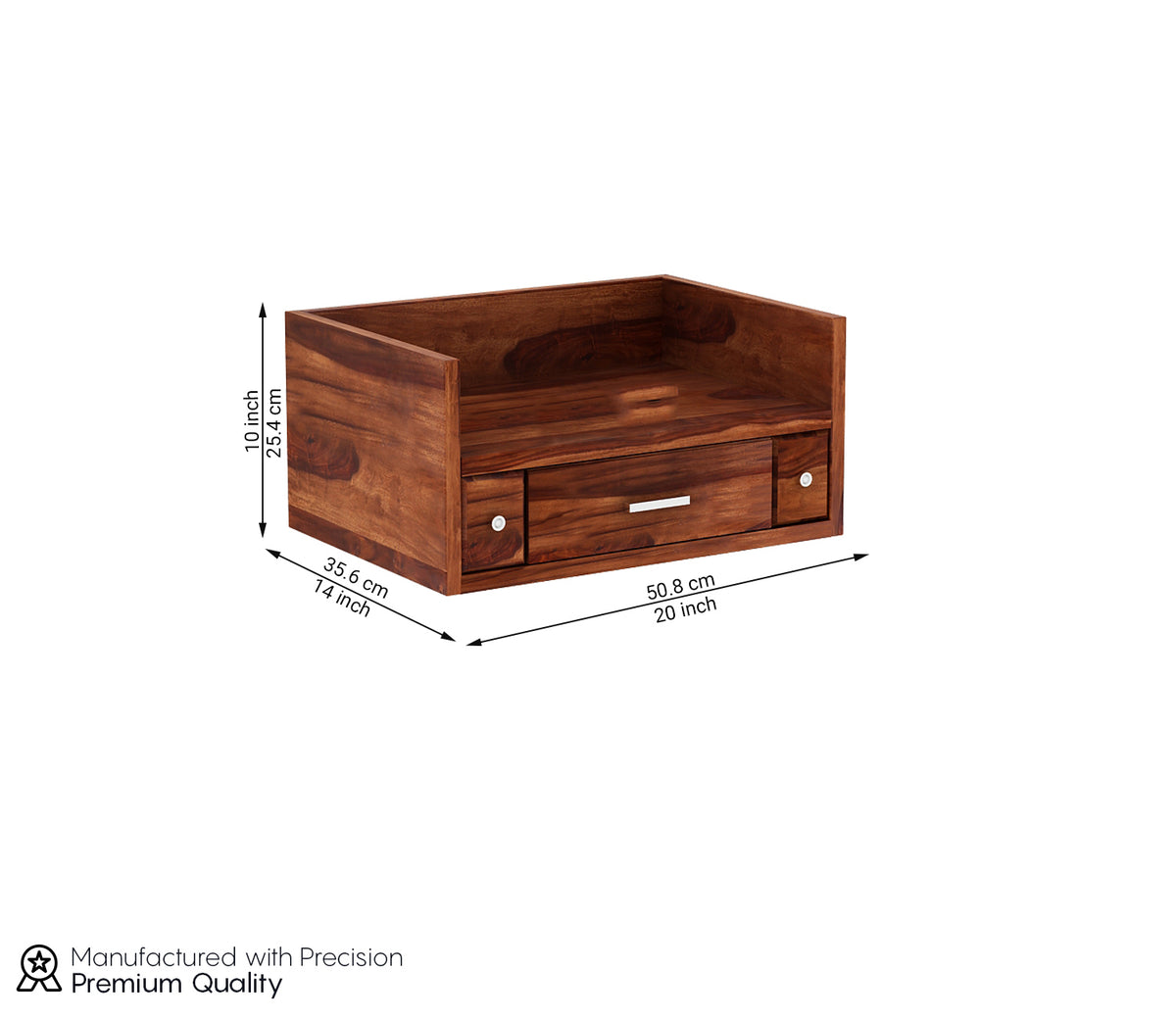 Tavero Sheesham Wood Home Temple (Honey Finish)